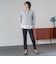 【WEB限定】“美脚デニム見え”裾スリットテーパードパンツ