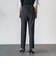 【WEB限定】“まるでデニム見え”裾スリットテーパードパンツ