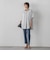 【WEB限定】“美脚デニム見え”裾スリットテーパードパンツ