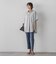 【WEB限定】“美脚デニム見え”裾スリットテーパードパンツ