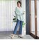 【WEB限定】“美脚デニム見え”裾スリットテーパードパンツ
