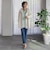 【WEB限定】“美脚デニム見え”裾スリットテーパードパンツ