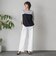 【WEB限定/+5cm丈長め】【極・名品パンツ】シェルタリングワイドパンツ