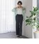 【WEB限定/+5cm丈長め】【極・名品パンツ】シェルタリングワイドパンツ