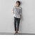 【大きいサイズ】ボーダーTシャツニット