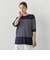【大きいサイズ】ボーダーTシャツニット