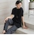 【WEB限定/大きいサイズ】”細身パンツも怖くない”Tシャツチュニック