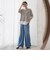 ドレープシルクデニムパンツ
