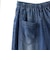 ドレープシルクデニムパンツ