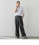 【大きいサイズ】メッシュツイードワイドパンツ