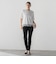 【大きいサイズ】裾レース切り替えTシャツ