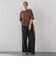 【SETUP対応】”Light & Soft Suede” ワイドパンツ