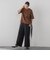 【SETUP対応】”Light & Soft Suede” ワイドパンツ