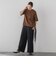 【SETUP対応】”Light & Soft Suede” ワイドパンツ