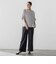 【SETUP対応】”Light & Soft Suede” ワイドパンツ