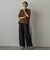 【SETUP対応】”Light & Soft Suede” ワイドパンツ