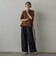 【SETUP対応】”Light & Soft Suede” ワイドパンツ