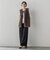 【SETUP対応】”Light & Soft Suede” ワイドパンツ