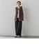 【SETUP対応】”Light & Soft Suede” ワイドパンツ