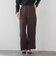 【SETUP対応】”Light & Soft Suede” ワイドパンツ