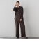 【SETUP対応】”Light & Soft Suede” ワイドパンツ