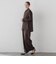 【SETUP対応】”Light & Soft Suede” ワイドパンツ