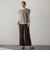 【SETUP対応】”Light & Soft Suede” ワイドパンツ