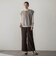 【SETUP対応】”Light & Soft Suede” ワイドパンツ