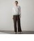 【SETUP対応】”Light & Soft Suede” ワイドパンツ
