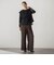 【SETUP対応】”Light & Soft Suede” ワイドパンツ