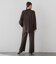 【SETUP対応】”Light & Soft Suede” ワイドパンツ