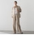 【SETUP対応】”Light & Soft Suede” ワイドパンツ