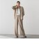 【SETUP対応】”Light & Soft Suede” ワイドパンツ