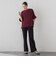 【すらっと美脚パンツ】フレアーストレートパンツ