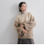 パネルボーダーシャギーニット≪手洗い可能≫