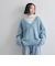 ブークレシャギーニットVネックプルオーバー≪手洗い可能≫