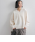 ダブルジャカードVネックニット≪手洗い可能≫