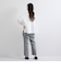 サイドラインスリットパンツ≪手洗い可能≫