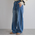サイドシームデニムパンツ≪手洗い可能≫