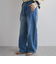 サイドシームデニムパンツ≪手洗い可能≫