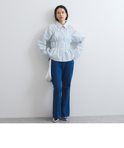 バックスリットデニムパンツ≪手洗い可能≫｜ビッキーの通販｜&mall