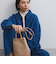 バックフレアデニムブルゾン≪手洗い可能≫