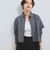 スリットスリーブチェックシャツブラウス≪手洗い可能≫