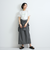 スリットスリーブチェックシャツブラウス≪手洗い可能≫