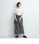 スリットスリーブチェックシャツブラウス≪手洗い可能≫