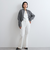 スリットスリーブチェックシャツブラウス≪手洗い可能≫