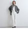 スリットスリーブチェックシャツブラウス≪手洗い可能≫