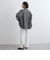 スリットスリーブチェックシャツブラウス≪手洗い可能≫