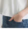 ケミカルデニムフレアパンツ≪洗濯機で洗える≫