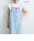 ライトオンスデニムサロペットスカート≪手洗い可能≫